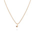 Initials Brick Alphabet Letter Necklace Rose Gold Layered Steel Jewellery